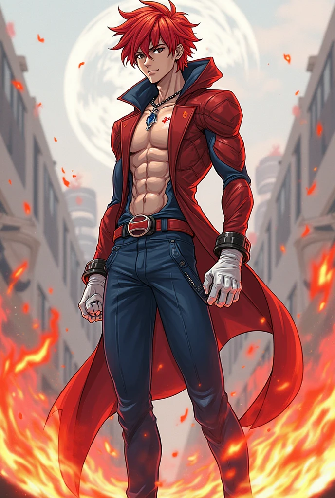 full body in image, masculine pose, unique hair, full man, dante jacket, denim pants, male body, slender body, short hair, full body, hot body, sexy male body, dinamic pose. detalied pose, body, simple background, expressive face, focus on face, line art, sketch
