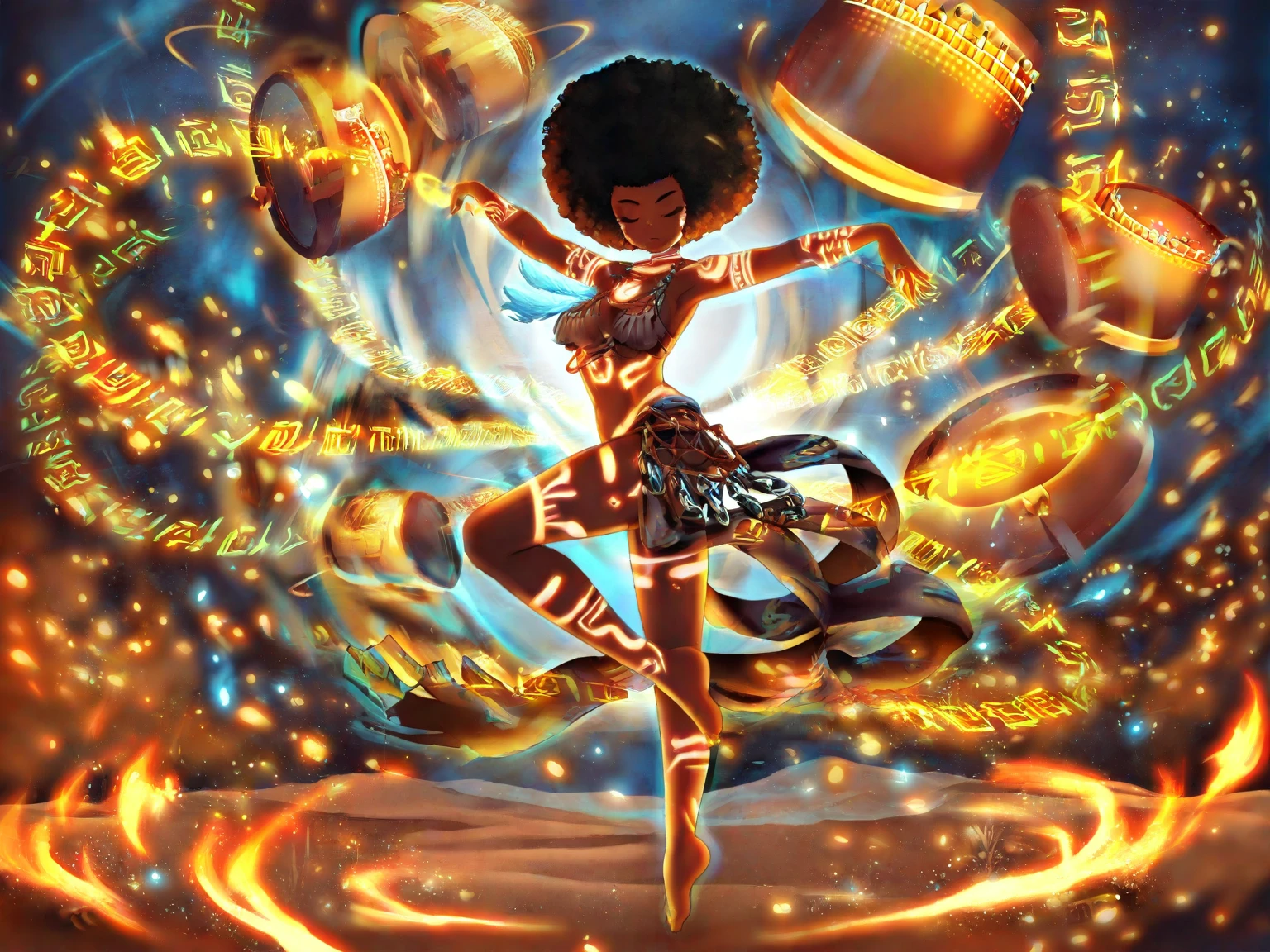 sticker, cute cartoon vector, roaring 20s pop art deco by loish,(((african princess))) twirling dancing on stage::2 pop art deco art by loish kawaii african brownskin girl,adorable,grinning,dancing,1920s african congolese evening gown,elaborate head wrap::0.5 adorable cartoon pop art deco art by loish character portrait african woman dancing in a speakeasy::0.5 art by loish::0.3 wearing 1920s 20s african evening gown with satin gloves and headscarf::0.3 smoky underground bar with neon lighting::0.3