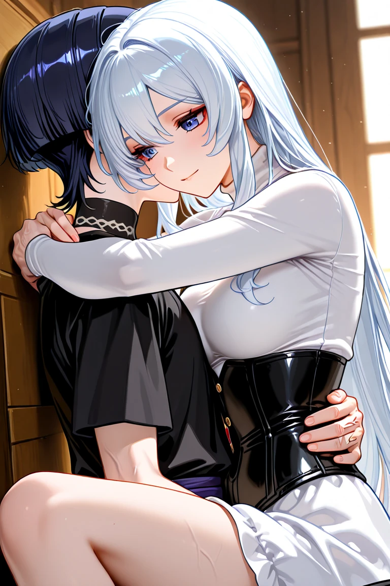 drk1,((One man and one woman,Having sex)),Riding on top of a ????? man,(supright straddl),hug,from side,legs lock,((????????,3boys)),???,Nipples,masterpiece,Highest quality