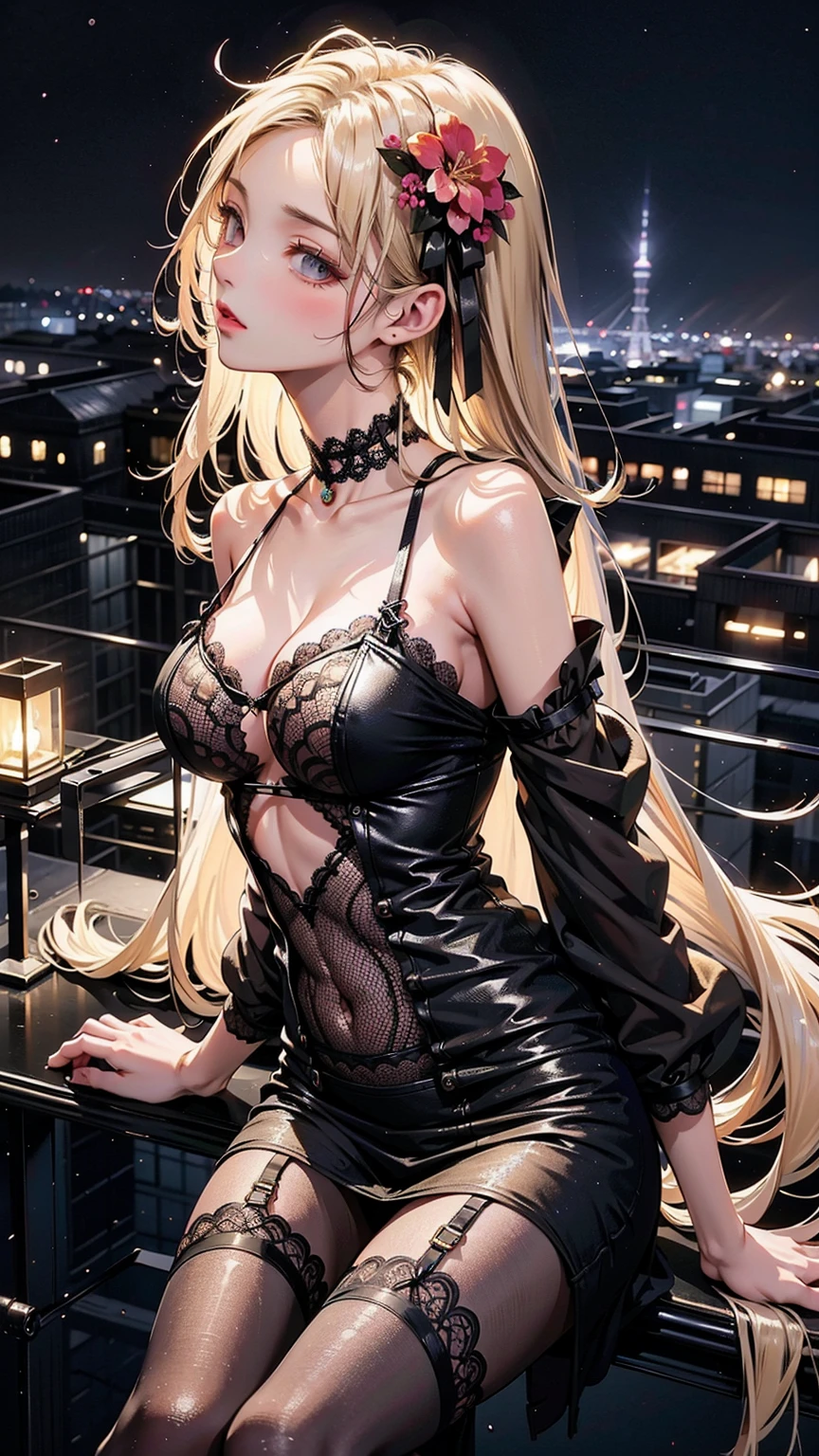 NSFW、(masterpiece, Highest quality, Super detailed:1.3), Perfect composition, 4K, (Very detailed, Super detailed), Soft lighting, pantyhose, High resolution, 8k Texture, Attention to detail, Very detailed肌の質感, Magnificent details, High Sharpness, One girl, (Fine grain:1.3), (25-year-old woman:1.3), (skinny), (Big Breasts), small, on the road, In public, European night city, night lighting, Neon Light, (Ultra glossyのハイレグエナメルボディスーツ)、(Body Harness)、、(Ultra glossy)(reflection), figure, (masturbation:1.5)