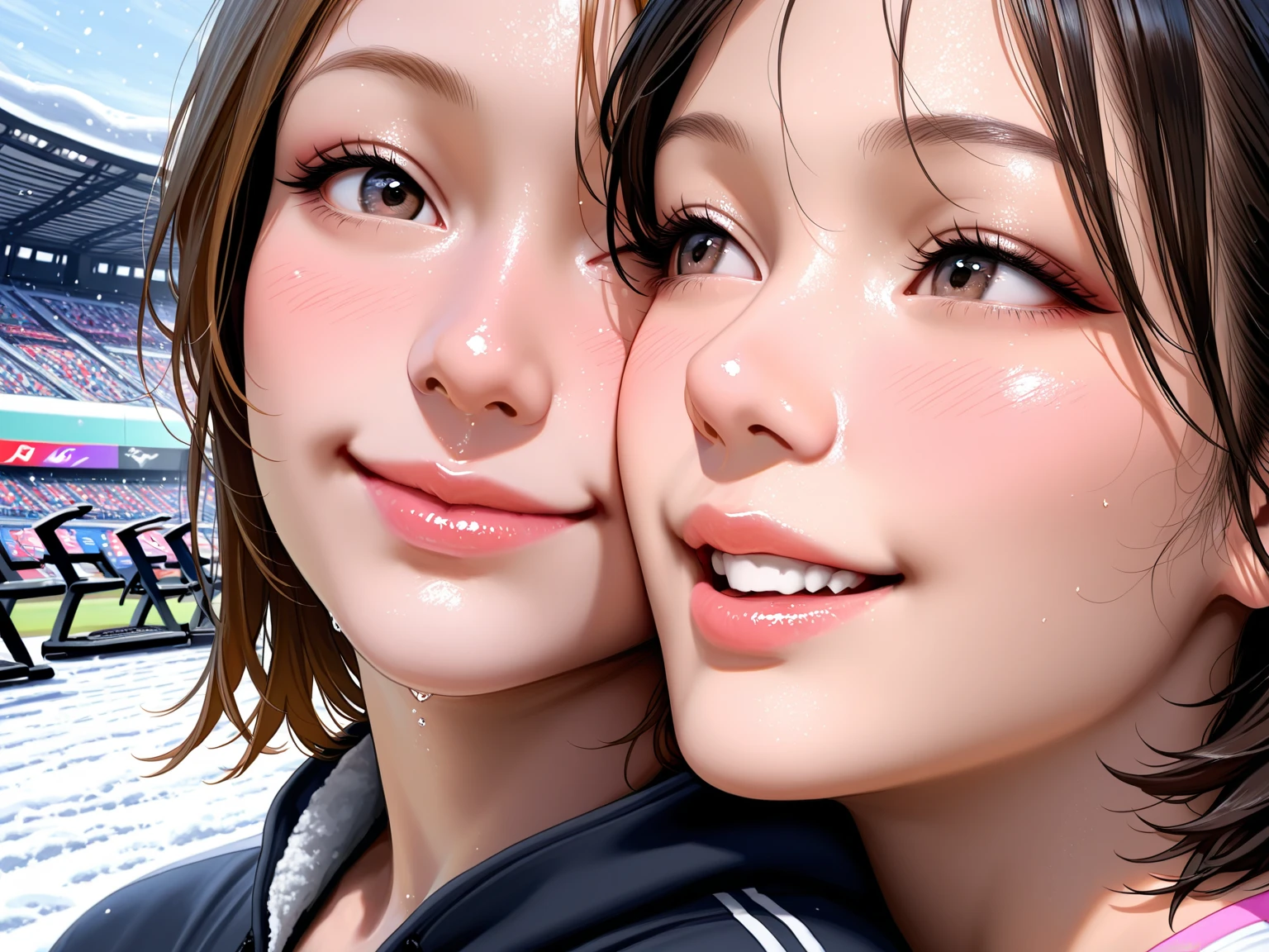 masterpiece,ultra detailed,sharp focus,high resolution,realistic skin texture,sucking penis,blowjob,,excessive cum,bukkake,back alley,cute girl,off-the -shoulder sweater,outdoor,pov,(face focus),(sweaty:1.3), blushed and happy