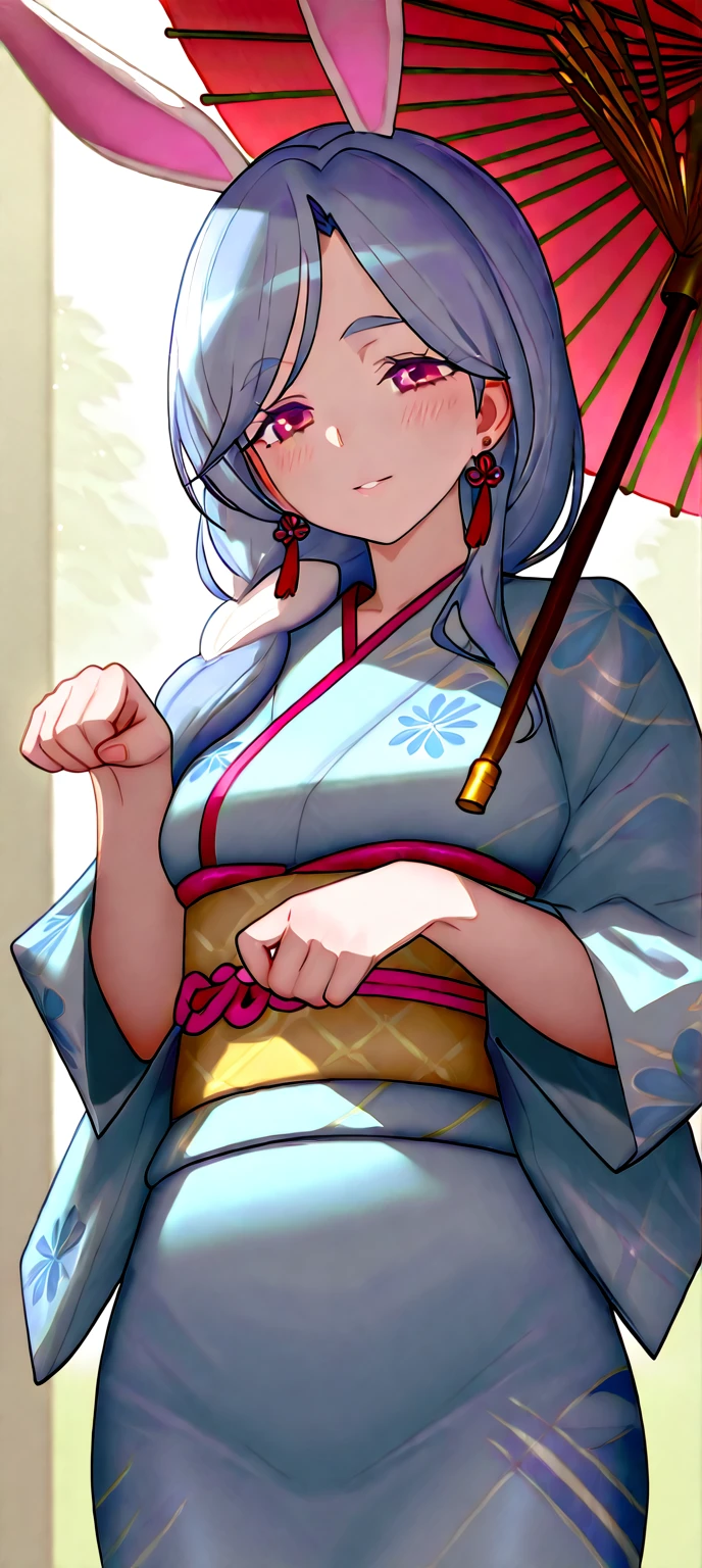 twintails, drill hair, maid headdress, cleavage, ryu solo、Fighting Game Fighter、street fighter , wearing complete karate kimono、Fitness Body Shape、Pose ready to fight、battle look, close up, karate pose, making a hadoken special move