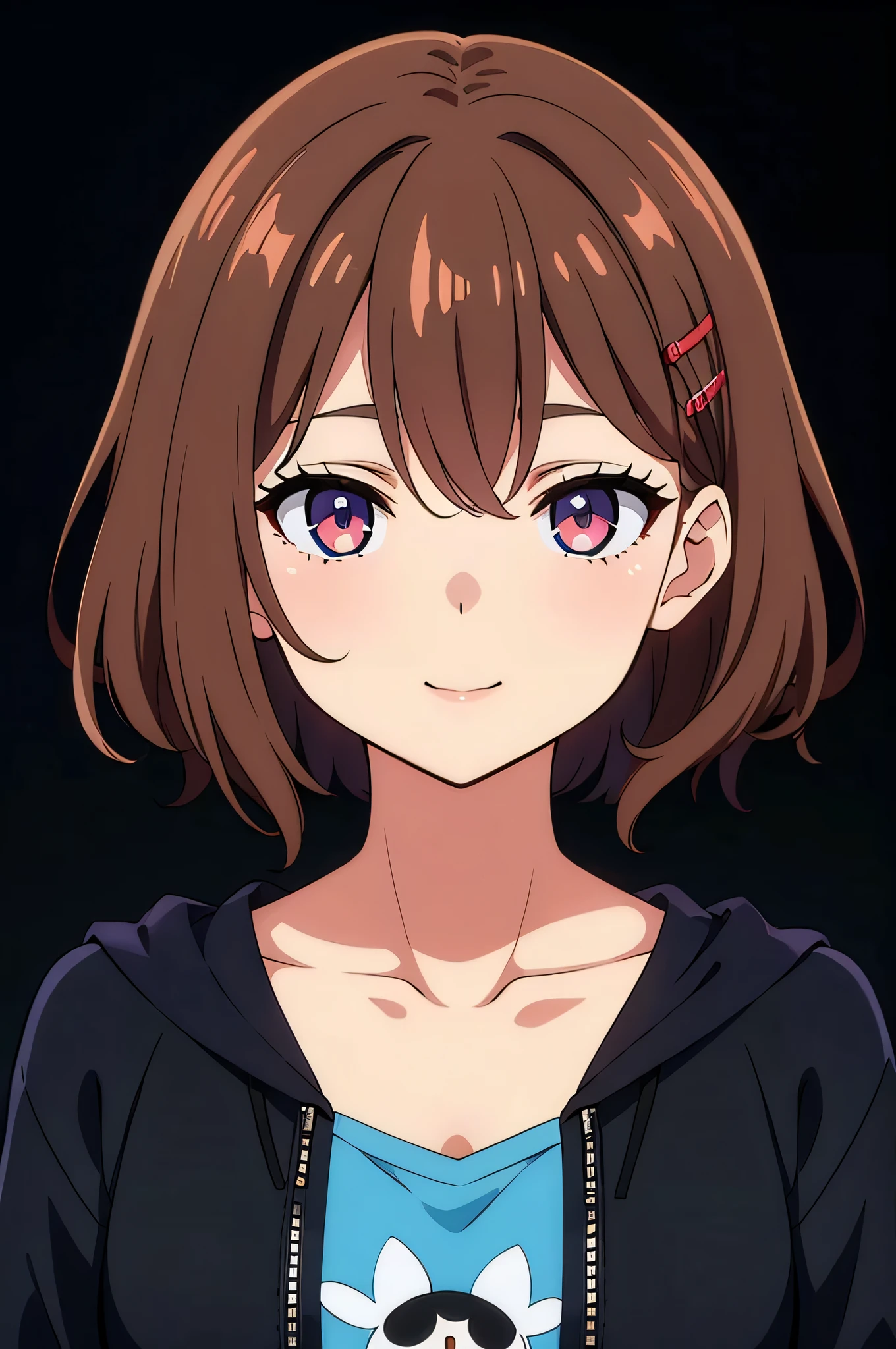 (high-quality, breathtaking),(expressive eyes, perfect face) 1girl, Symmetrical Eyes, cute smile