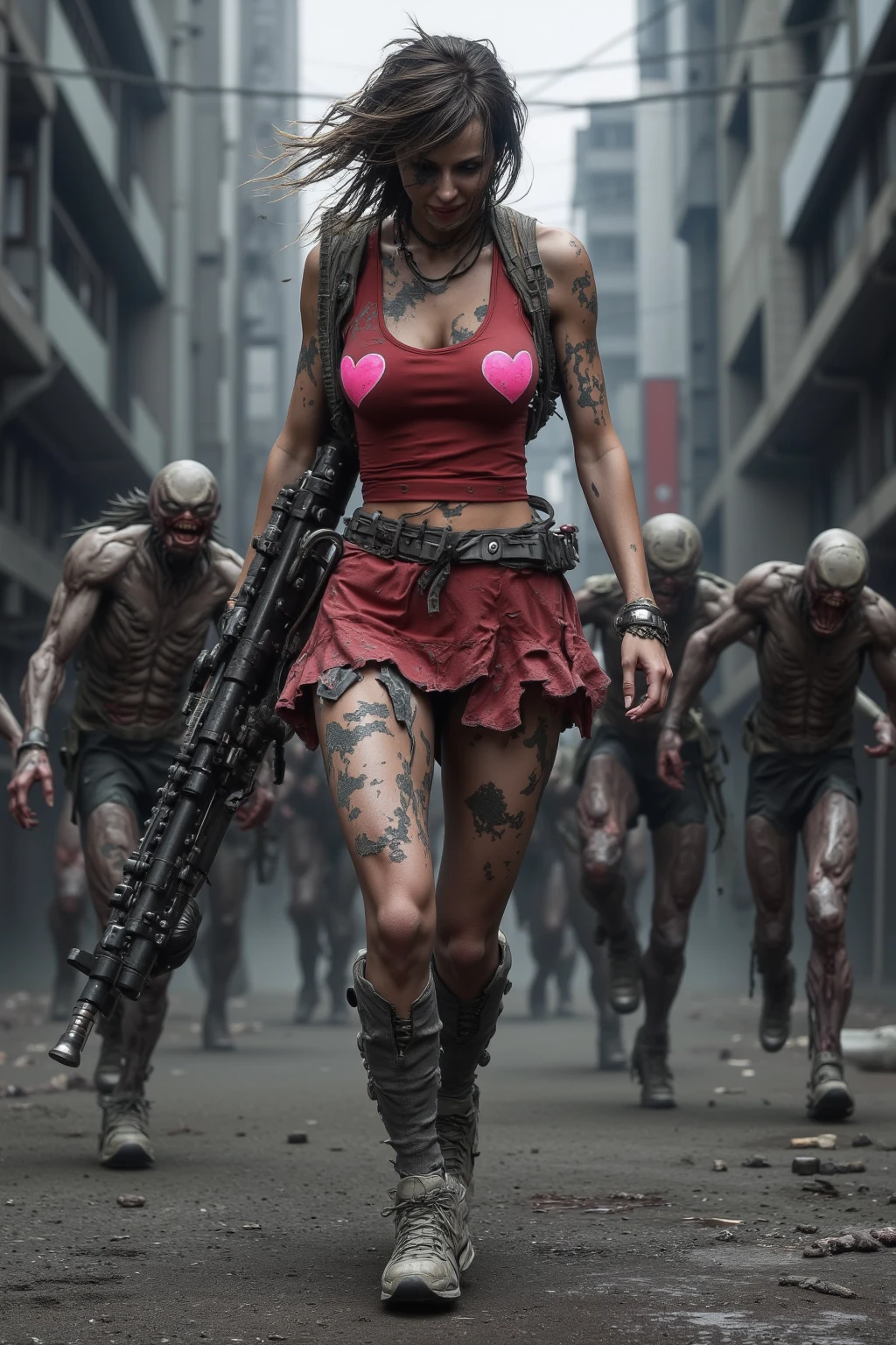 Zombies with some blue crystals