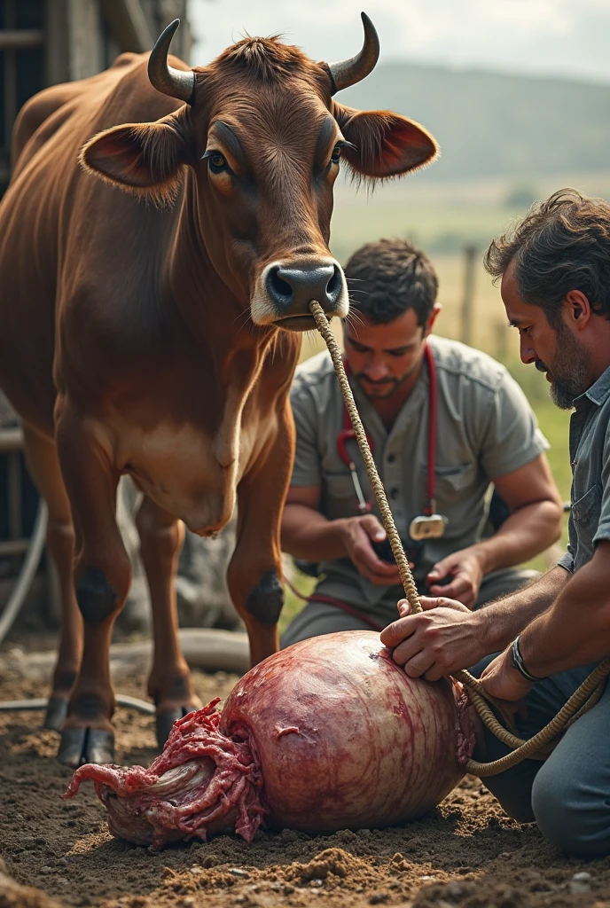 Cow beheading a human