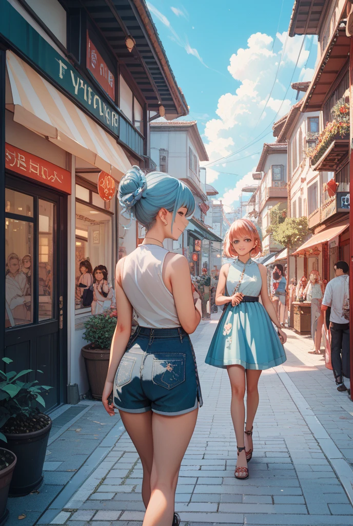 Masterpiece, Superb Style, Spring Dress, Colored Hair, Outdoor, Upper Body, Women's Conan --auto --s2