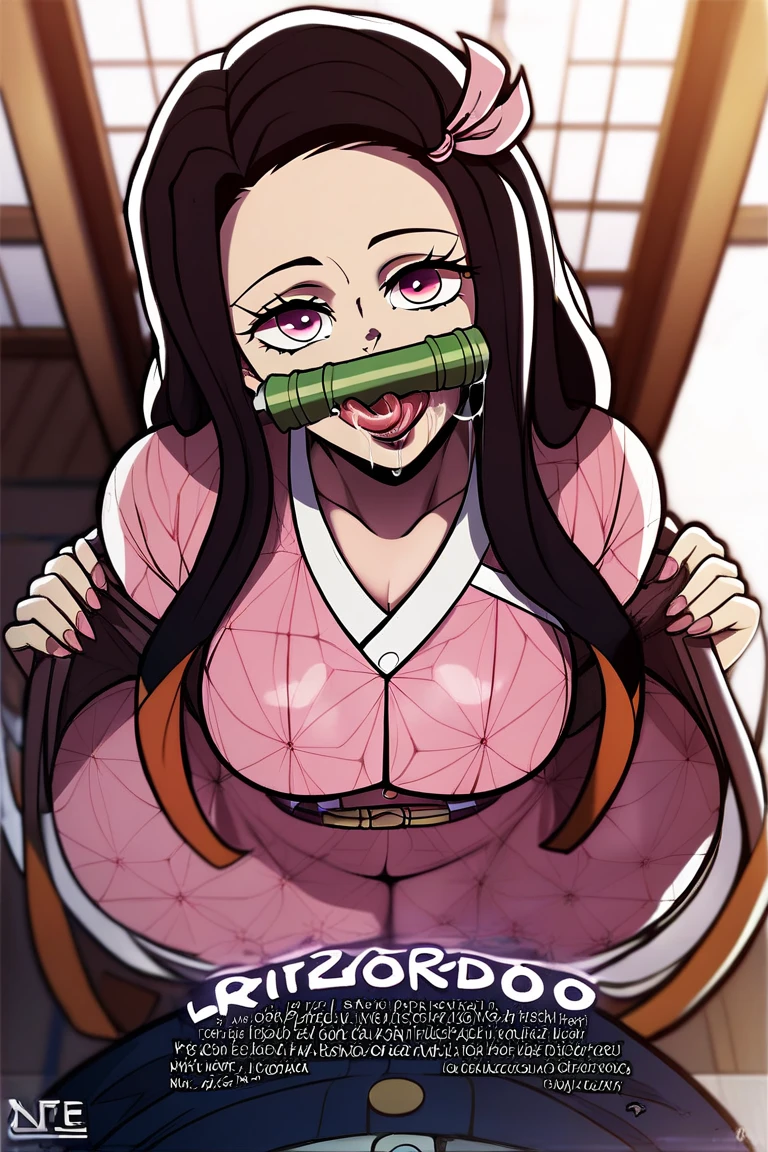 Nezuko kamado futanari girl with a massive fat cock thoobing stinky