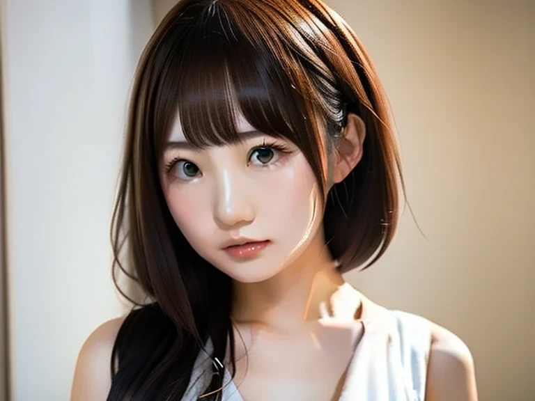 <lora:cutedollmix_v7.1:0.5>,best quality, masterpiece, ultra high res, (photorealistic:1.4), 1girl, looking at viewer, dark eyes,50mm portrait photography,(small breast),half body,oversized loose-fitting white sweater,lang hair