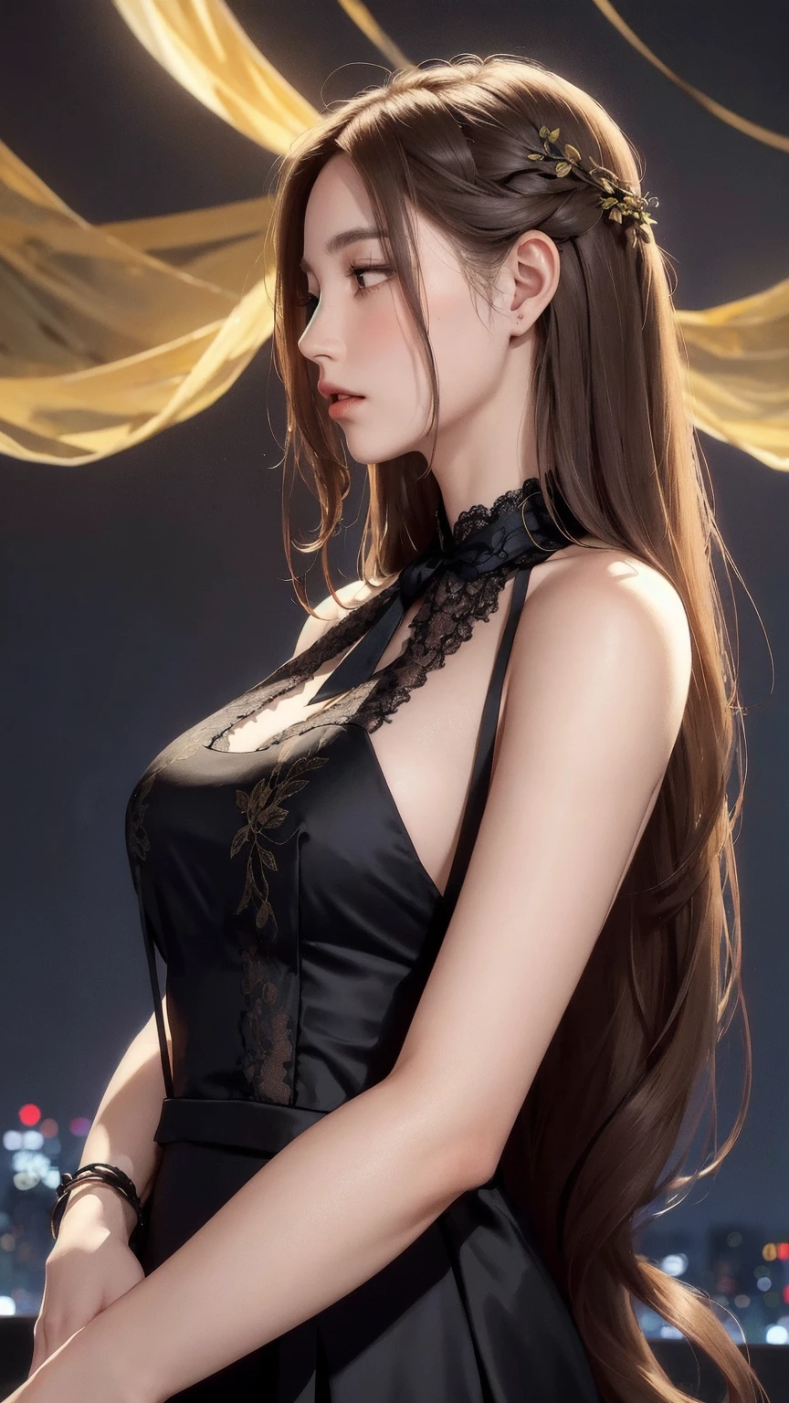 Masterpiece, absurdres, fine detail, HDR, highly detailed face and eyes, photorealistic,yunyun, (8k, best quality, masterpiece:1.2), ultra-detailed, extremely detailed cg 8k wallpaper,bright lighting,fashion,
(crystalstexture skin:1.2), (extremely delicate and beautiful),
(masterpiece, best quality:1.2),1girl, solo, narrow waist, wide hips, very long hair, (large breasts:1.5),<lora:plump-yunyun:0.4>,(looking at viewer:1.2),