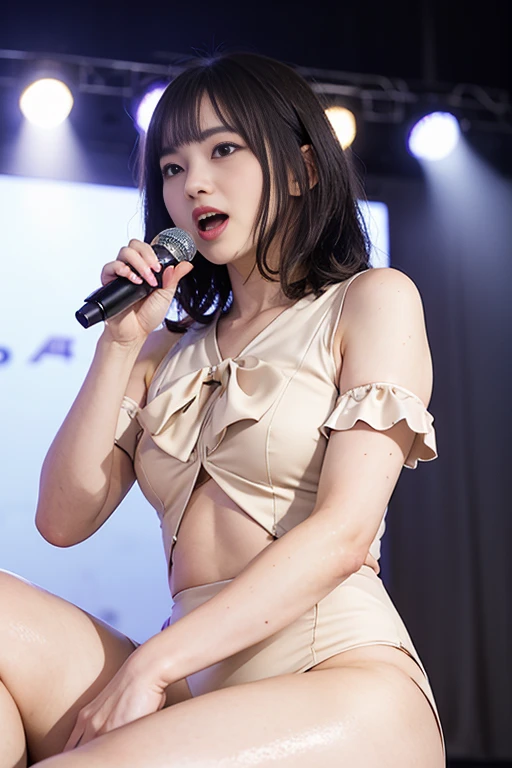 18-year-old,Idol,camisole、panties,stage