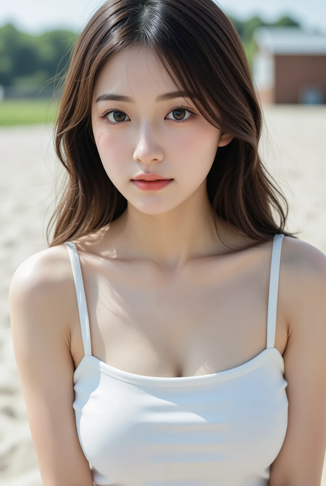​masterpiece、Top image quality:1.2、((beautiful young woman with))、Transparent skin:1.2、{A slight smil}、(kawaii)、Short sleeve knit:2.0、luxury hotel、depth of fields、Sharp Focus:3.0、Fine details、The chest is sheer、Hands posed over head、Show the armpits
