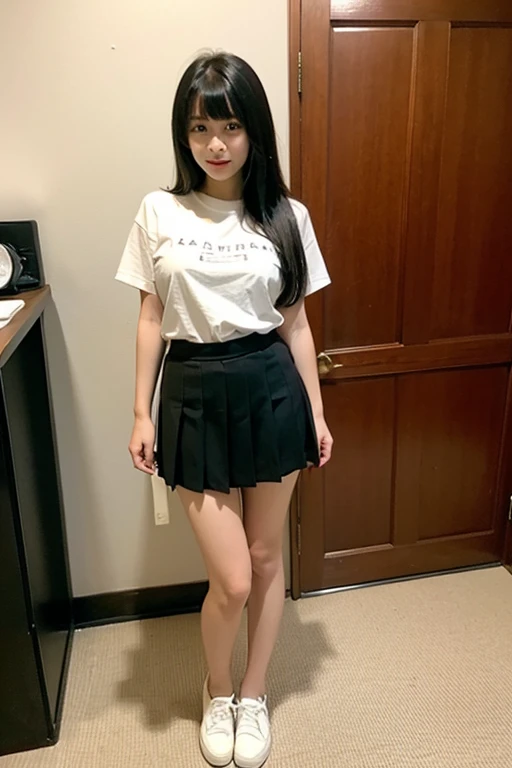 Anime teen in short skirt sitting with cross leggs and her pantie is visible verry verry verry verry verry detailed picture 