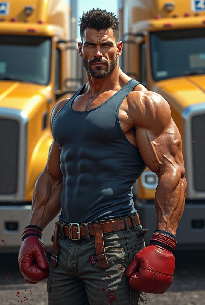 Create an 8K cartoon of an angry, full-body, well-muscled old man in a sports shirt and a cap on his head. Make sure the resulting image has a cartoonish look, with vibrant colors and smooth edges. Add details to give the old man an angry look, such as furrowed brows and a tight mouth. Make sure that the black shirt striped with white is an important element of the image, and add details to make it attractive and interesting. Add textures and details to make the image more realistic, such as the appearance of the shirt texture and the appearance of the skin. Make sure the resulting image is high resolution, 8K quality." —c 10 —ar 2 --auto --s2