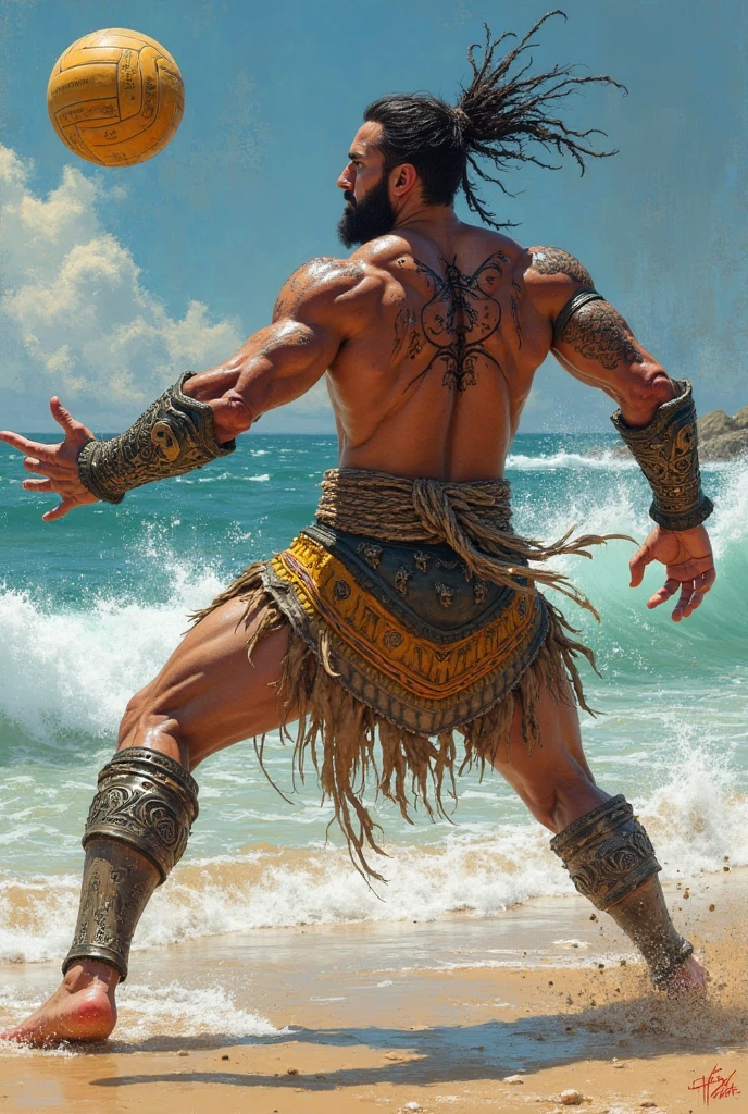 muslim boy with muscular body