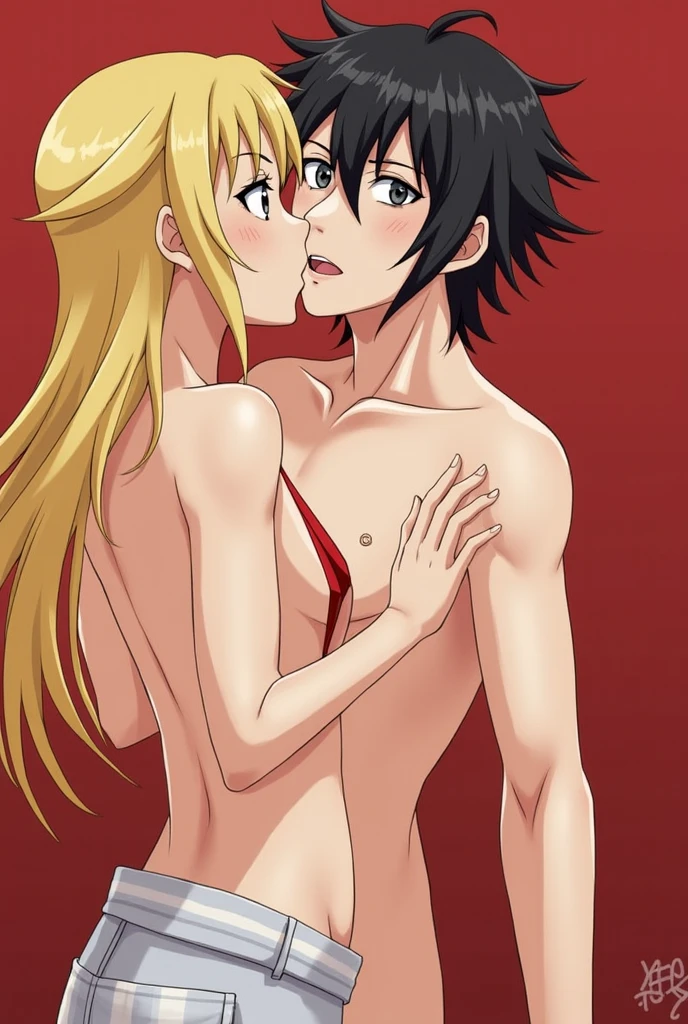 rape,Two women and one man。,One of the women has long blonde hair.、18-year-old、Headband、Pale brown skin、Large Breasts、Small waist、Big Ass、Detailed lace and lingerie、height 140 cm,Intricate lace and lingerie、Height: 170 cm。、One man has short black hair、Medium build、30 years old、Old man、Big cock、Big dick。succumb to pleasure,Penetration Sex,Creampie Sex,rape,Covered in semen,Massive 、Dirty with semen all over the body、Two women and one man having sex、excessive cum 