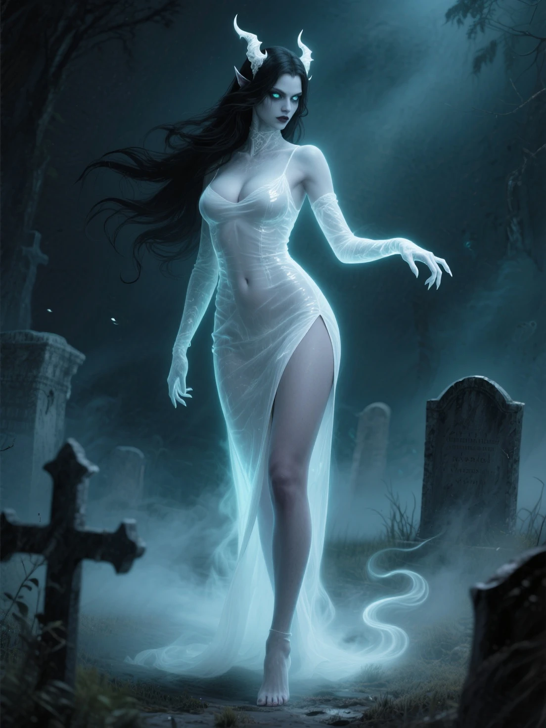 ghost Woman big zise cilicone tits horror nightmear