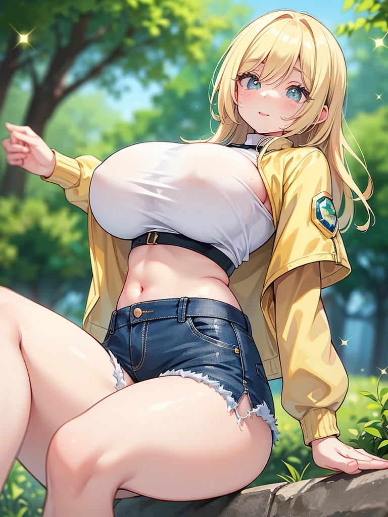 professional, 4k, highly detailed, Waterfall background , Gold eyes, Ombre hair, Classic French Twist hairstyle Airline attendant uniform ,huge breasts, <lora:Kamitora_9:0.8>, <lora:PovBlowjob-v3:0.7>
