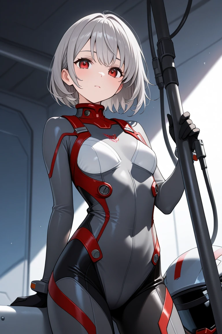 best quality,highly detailed,masterpiece,ultra-detailed,solo,1girl,(white background:1.5),(Delicate eyes),1girl, plugsuit, ayanami_rei, bodysuit, white_bodysuit, red_eyes, solo, simple_background, white_background, pilot_suit, short_hair, blue_hair, bangs, interface_headset, turtleneck, hair_between_eyes, skinny, parted_lips, looking_at_viewer, small_breasts,(wariza),