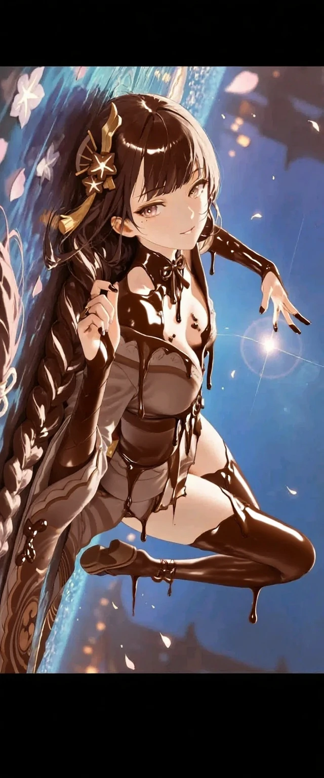 ((high detailed, best quality, 4k, masterpiece, hd:1.3)), ((best quality)), (((HD))), (((8k))), (ultraDH), (ultra HD), Princess Daisy, blue eyes, BREAK blue eyes, seductive, attractive, smooth anime cg art, 36C breasts, long legs, vivid colors, detailed digital art, slim body, perfect skin, dark blonde hair, long hair, blonde hair, blonde hair, BREAK crown, cleavage, 36C cleavage, looking at viewer, BREAK looking at viewer, extremely detailed face, red santa suit, red santa claus suit, santa claus suit, earrings, gem, dark black makeup lips, dark gothic eyeshadows, dark eyeshadows, black eyeshadows, black sexy lips, black lips, (dark:1.2), dark lips, very dark lips, (perfect hands, perfect anatomy), black makeup, black medium lips, black thick lips, detailed fingers, five fingers per hand, 5 fingers, (1 girl), detailed lips, detailed black lips, black painted lips, gothic painted lips, BREAK night, night sky, (breast focus), (arms outstreched:1.2), (from above:1.1), (breasts out:1.3), (off shoulder:1.1), (white horns), (corset), inside a lava castle, she inside a sea of lava, she bathing in lava, cum, cum on her breast, sperm on her breast, bukkake,