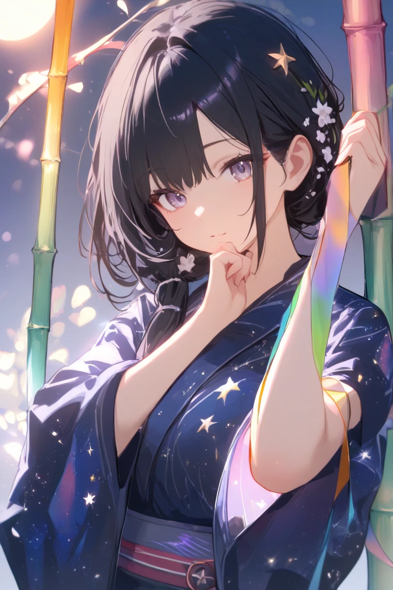 /imagine prompt: Color photo of a shy anime girl standing with her head down, blushing and fidgeting with her hands. The background is a mix of pastel colors and sparkles, with cute, cartoonish flowers surrounding her. The atmosphere is sweet and innocent. the photographer employs post-processing techniques to add a soft, dreamy effect to the image. Unlikely collaborators would be anime director Hayao Miyazaki, animator Makoto Shinkai, manga artist CLAMP, and character designer Akemi Takada. --auto