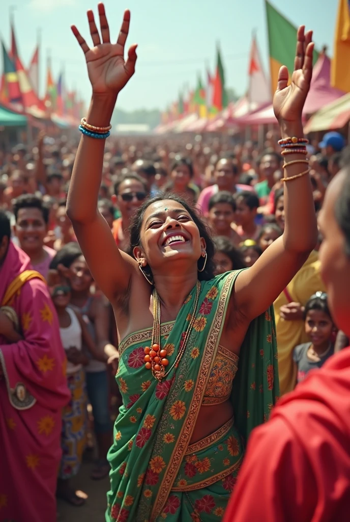 The rath featured with the smiling face of lord jagannath and the rath is pulled by the chilldren
