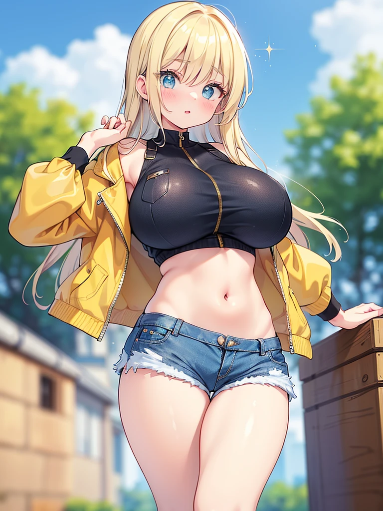 masterpiece, best quality, extremely detailed, 1girl, milf, solo, (dark skin, black skin:2.1), neon_genesis_evangelion, souryuu_asuka_langley, (huge breasts:1.4), ((((auburn hair), long hair, blue eyes))), blue lips, (((bikini, animal print bikini, jeans))), ((light smile), closed mouth), ((rooftop)) 