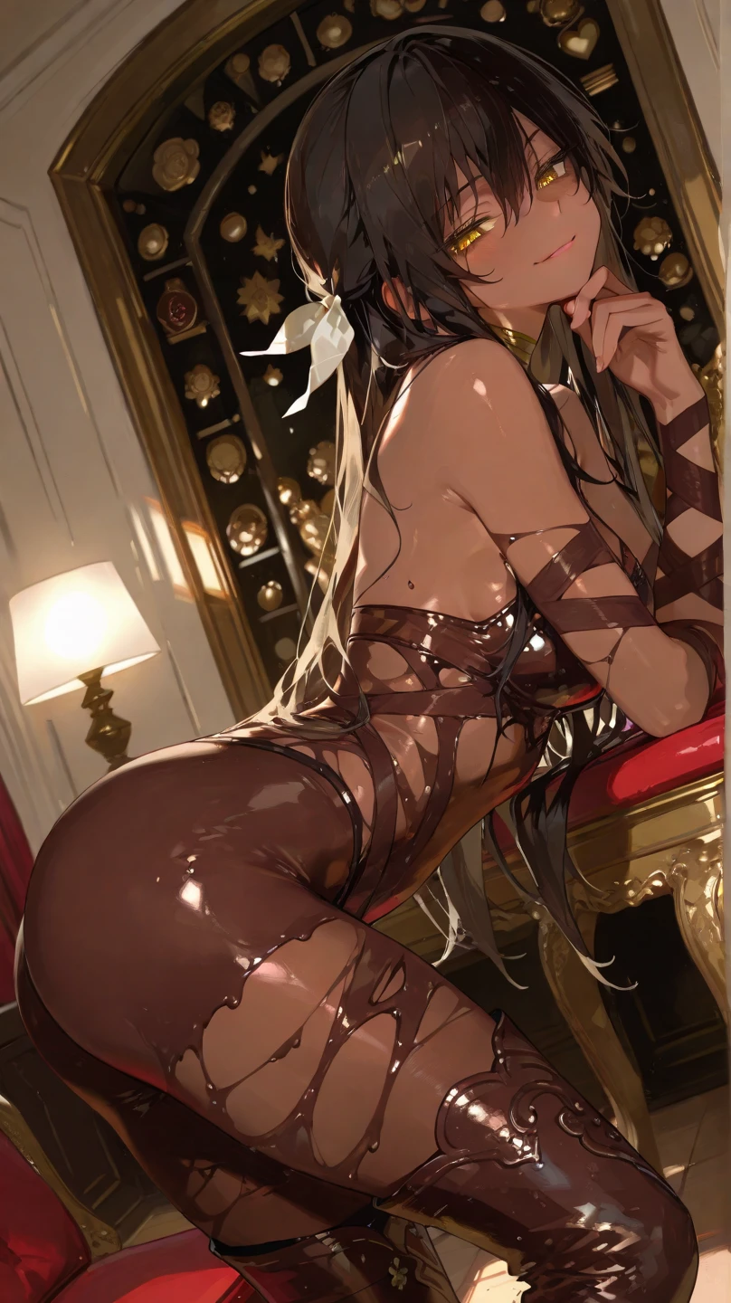 Highest quality, masterpiece, figure, wallpaper,One woman, Beautiful detailed woman, Highly detailed eyes and face, Beautiful attention to detail, Brown eyes,,Brown Hair ,crisp finger, clear background, deep night、Big earrings、bracelet,28 years old,Are standing,Large Breasts、Nipples、nude、Blowjob,semen,Being Raped,rape、sexual behavior、Swimwear、long hair,Uma Musume Pretty Derby