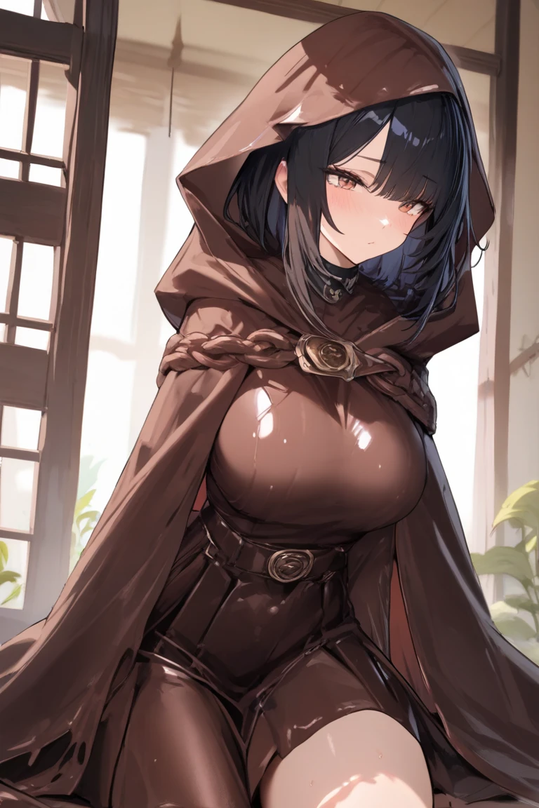 1girls,abs,ass,big ass,big breasts,breasts,casual,female,female only,large breasts,looking at viewer,one eye closed,pale skin,pussy,solo,thick thighs,thighs,wide hips