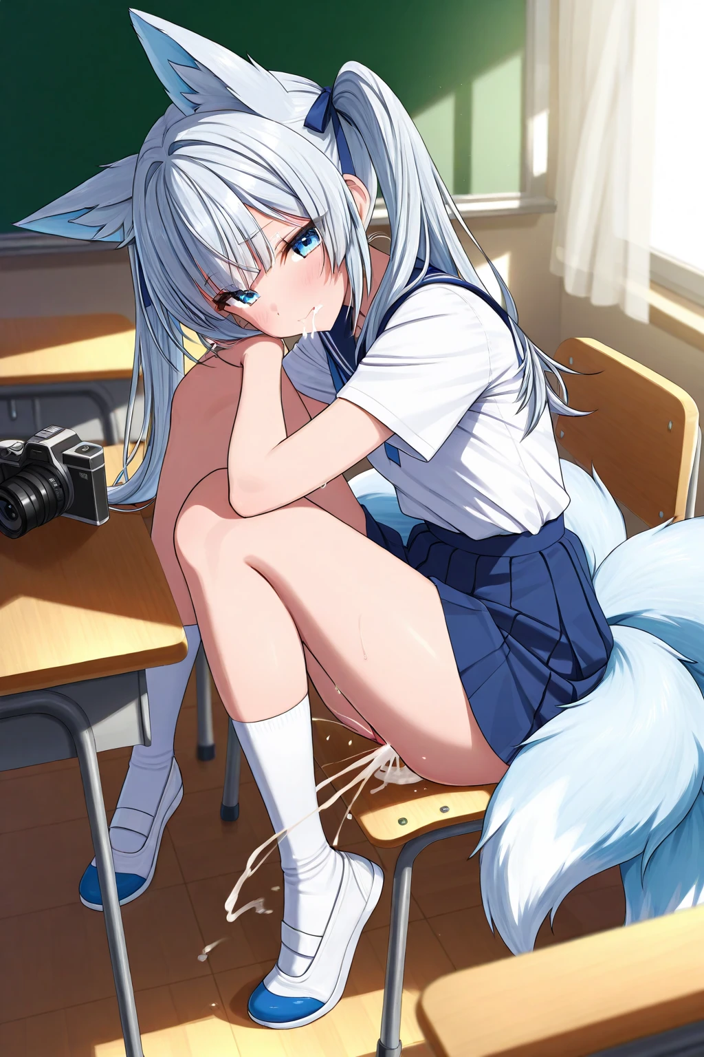masterpiece,best quality,ultra detailed beautiful face and eyes,nsfw,1girl 9 years old loli body type flat chest cute uniform cute miniskirt cute panty cute socks cute shoes,animal ears, (reverse rape sex),open shirt,(evil smile),(furrowed_brow),(jitome),(female_orgasm),(blush),(sweat),(cum in pussy),(pussy juice),(vaginal sex),(woman on top),(1 adult man),(penis),After school classroom,panty pull, shirt lift up, pussy,, breasts sucking,(breast sucking),sucking nipple,jyojipan, underwear, panties, print panties,jyojipan, underwear, panties, print panties,