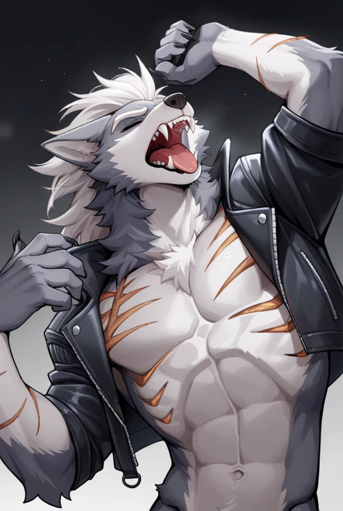 male, obstagoon, dat ass, big butt, nude, looking at viewer, grin, arrogant, smug, conceited, teasing, showing the butt, on a stage, shaking his butt,