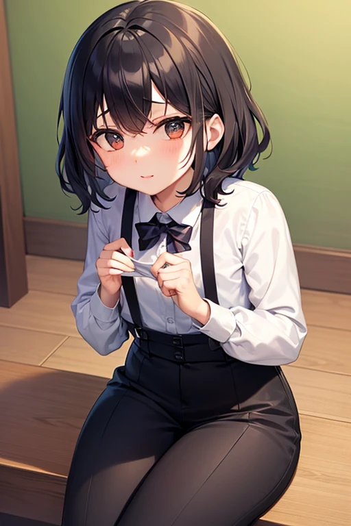 Highest quality、masterpiece、nsfw, (Black jacket::1.2、Short Hair, Black Hair, Forehead), (Grey Eyes:1.1), , From above、Looking up、Glare、tears、drool、((cum on face, cum on hair cum on skirt::1.4)), ,Small breasts、
break skirt, shirt, Black Skirt, formal, suit, Pencil Skirt, office lady, business suit,
break looking at viewer, (Upper Body:1.5), whole body, (Cowboy Shot:1.5),
break indoors, office,
break (masterpiece:1.2), Highest quality, High resolution, 8k wallpaper, (figure:0.8), (Beautiful attention to detail:1.6), Highly detailed face, Perfect lighting, Highly detailed CG, (Perfect hands, Perfect Anatomy),