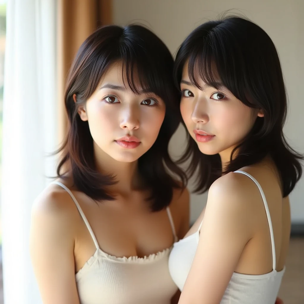 A man and a woman are having sex、20age、Photographic quality、Natural light、(フォトRealistic:1.4)、(Highest quality:1.2)、(Ultra-high resolution:1.2)、、RAW Photos、Realistic、High Detail、Film Grain、Detail Skin、Symmetrical、Delicate skin、Real human skin、pores、Super detailed、Detailed、(masterpiece : 1.2)、Thin face、Sharp Face、Small Face、Small face、Narrow shoulders、Small shoulders、Small shoulders幅、Slim shoulders、Narrow shoulders幅