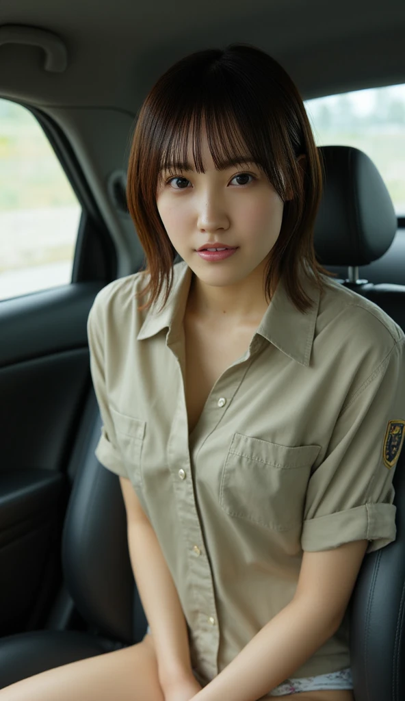 Alafia sitting in the car,Holding a mobile phone, Military women, Rest after completing a difficult task, Soldier girl, Sweat wet your hair, portrait of Soldier girl, Soles, barefoot, beautiful female Soldier, Han, portrait of cute Soldier girl, Short hairstyle, Han国女孩, Lo-Fi Girl, portrait of a female Soldier, mechanized Soldier girl, solo female weary Soldier, Soldier, Han国女人, Girl's feet in front of the audience.