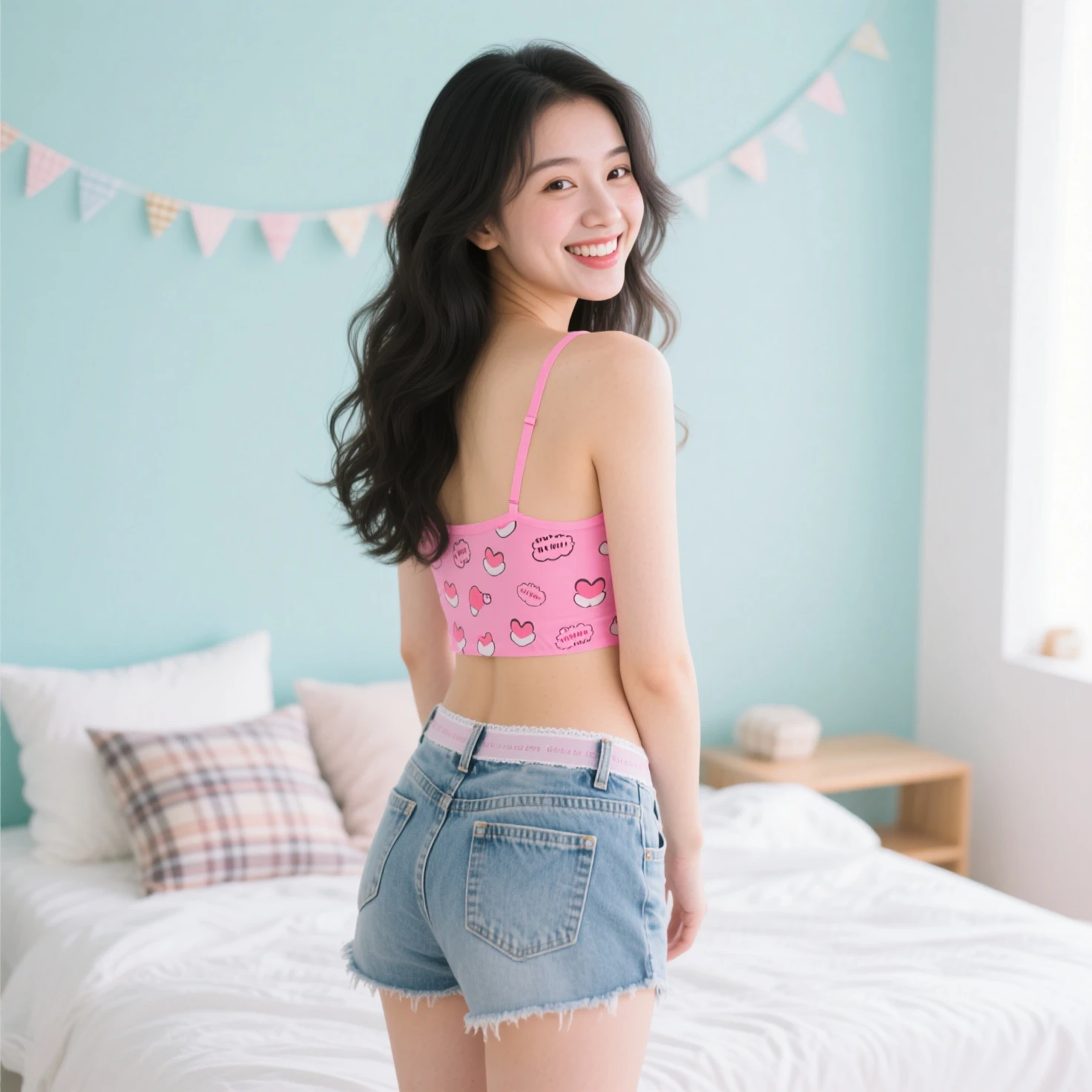Pink bra