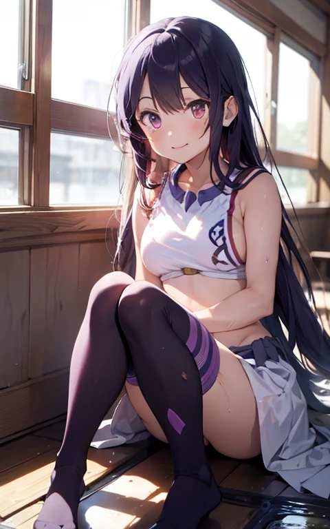 NY, (gradient hair, dutch angle:1.3), film grain, chromatic aberration, city, masterpiece, best quality, raw photo, photorealistic, absurdres, 1girl, cute, perspective, cowboy shot, highres, ultra detailed, detailed eyes and face, sharp pupils, realistic pupils, sharp focus, summer, night, detailed full figure, beautiful socks, Socks above the knees, chance meeting, runaway from home
