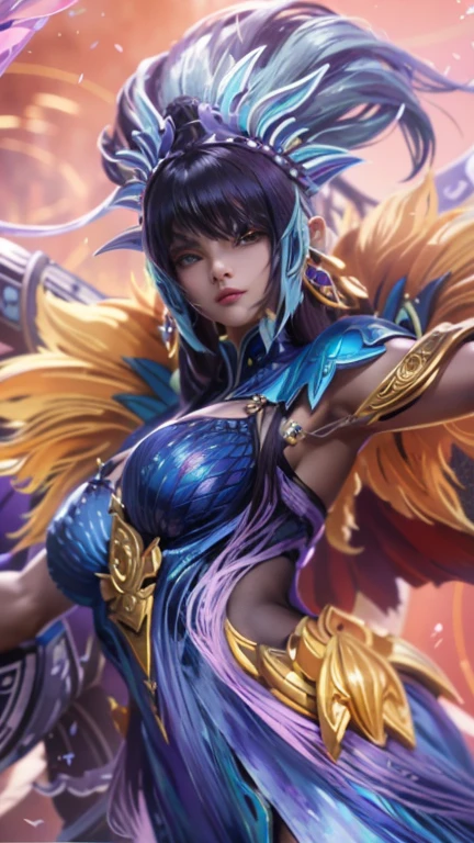 a close up of a 4 girls ,blonde hair , big booobs , shadowbringers cinematic, 4 k detail fantasy, a beautiful fantasy empress, game cg, xianxia fantasy, xianxia hero, 2. 5 d cgi anime fantasy artwork, cinematic goddess close shot, ruan jia and artgerm, wow 4 k detail fantasy, hyperdetailed fantasy character