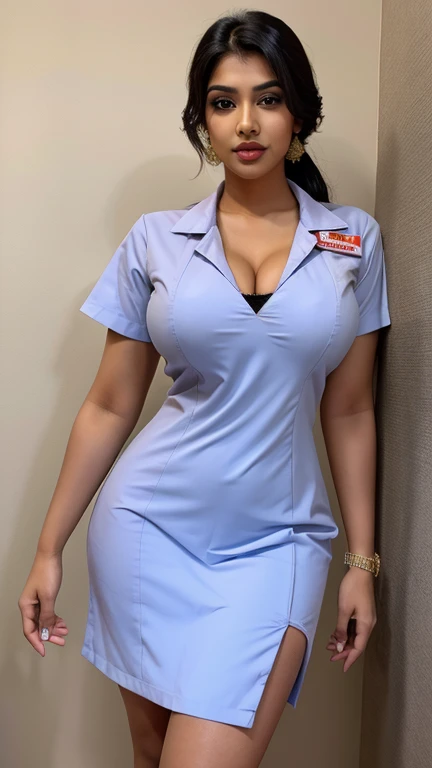 6 feet tall big breasted beautiful Indian girl in sexy nurse dress
