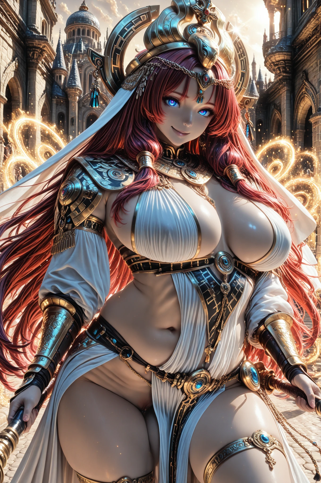(otherworldly, otherworldly atmosphere, otherworldly appearance), highly insanely detailed, masterpiece, top quality, best quality, highres, 4k, 8k, RAW photo, collar, earrings, jewelry, necklace, armlet, 
(long_hair, long hair, random colors cloth, random colors hair, random long hair, dynamic hair, glowing hair, hair over one eye), 
(eyelashes, eyeliner, eyeshadow, eyelashes), 
makeup, 
(dynamic pose), nsfw, 
((ancient egyptian theme)), golden ornaments, 
1girl, (portrait), 
absurdres, matara, 1girl, solo, arthropod girl, arthropod limbs, claws, mole on breast, large breasts, curvy, wide hips, 
<lora:matara-10:0.8>, 
BREAK
red eyes, antenna hair, antennae, 
BREAK
(ancient egyptian train interior), scenery, (ancient egyptian train), (fantasy world)