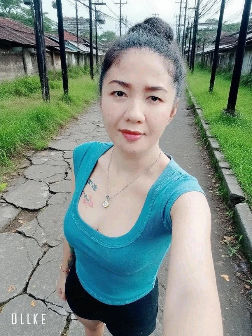 " 2woman, 35 Years Old, Indonesian , Lesbian Scene, Tank Top, big , full body, Curvy body, sharing Passionate hug and eating pussy