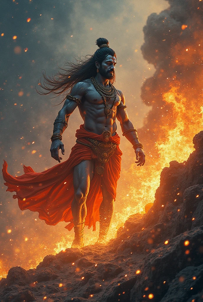 God mahadev on fire