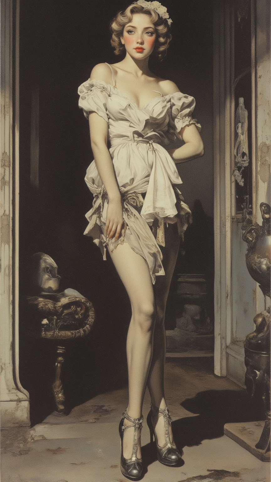 James Whistler's Nocturne.,smile,sexy full body portrait