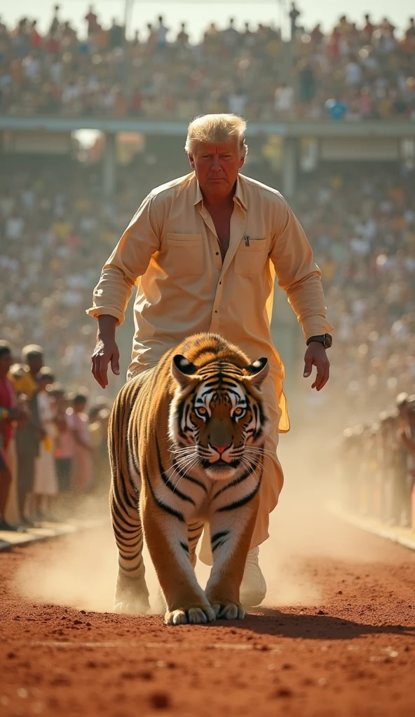 Modi fight with lion 