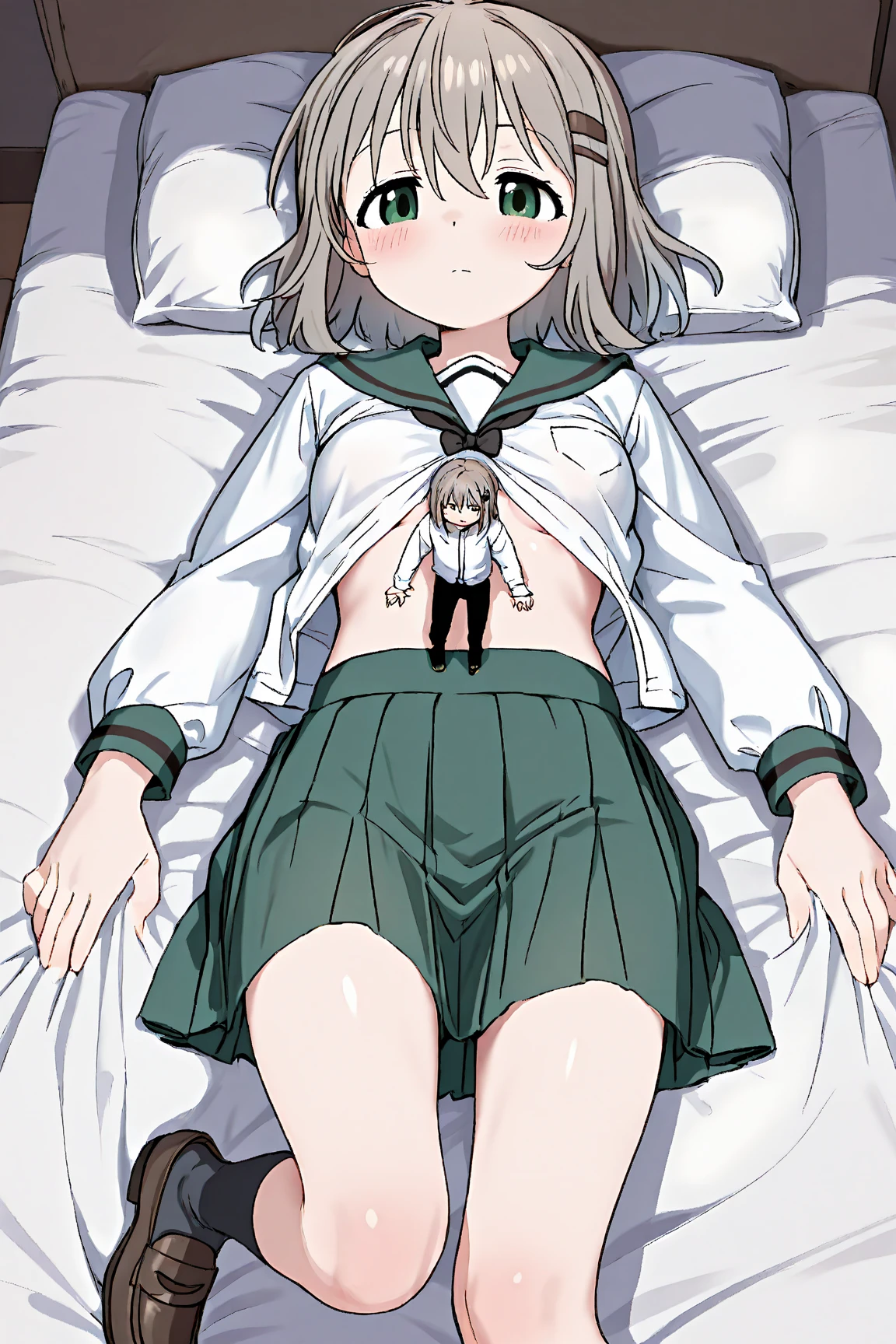 { masterpiece } { nsfw : ?????? } { Background = inside an dirty wooden room : messy : dirty : at night : no lights : ultra detail } { Toga Himiko : blonde twin bun hair : fit body : ????? : closed eyes : expressionless : sleeping : ???? : lying on bed : sweating } { ??? : pov ??? hardcore : cums all over } { night atmosphere: very dark }