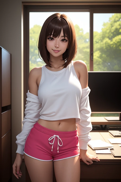 Arab asian woman in sweater and panties posing for photo, Short hair, Soft Portrait Shot 8k, 8K Portrait Rendering, sakimichan hdri, Photorealistic anime girl rendering, Trending on cgstation, Realistic Anime 3D Style, [ 4K Photorealism ]!!, 8k Sensual Lighting, Beautiful Asian Girl
