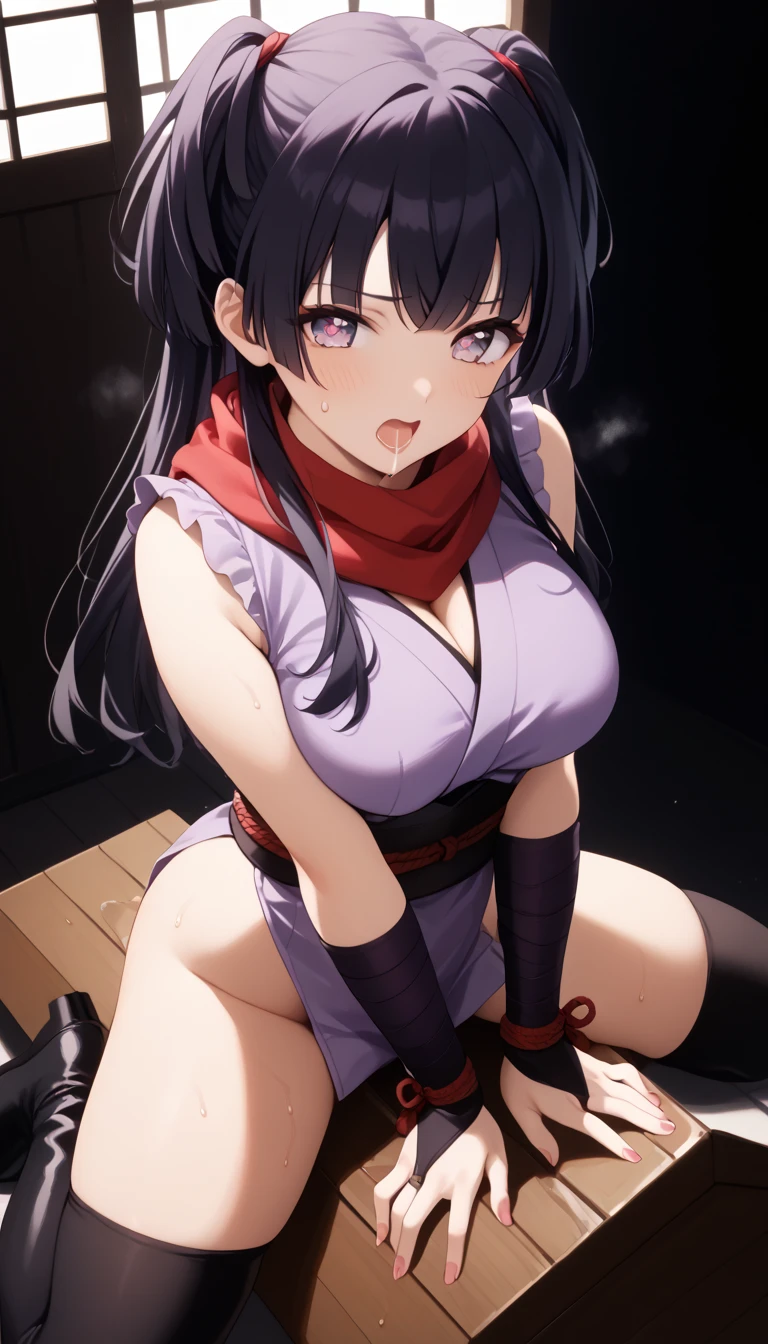 looking back at viewer、On all fours、Sex、Ass、Titty fuck、オーラルSex、Blowjob、tatami、futon、Kunoichi、Female Ninja、Half naked、Nippleany male ninjas and farmers、Defeat rape、Penis insertion、Pussy、、Covered in semen、Lots of bruises、Girl、Girl、Short、Lower school year、Younger、Baby Face、Glaring、Ninja sword、Shuriken、violent、In the ninja house, forest, hut, etc.、Dynamic Angle、masterpiece、best quality、ultra-detail、Sweat、forehead、Pain、assassination、Blood