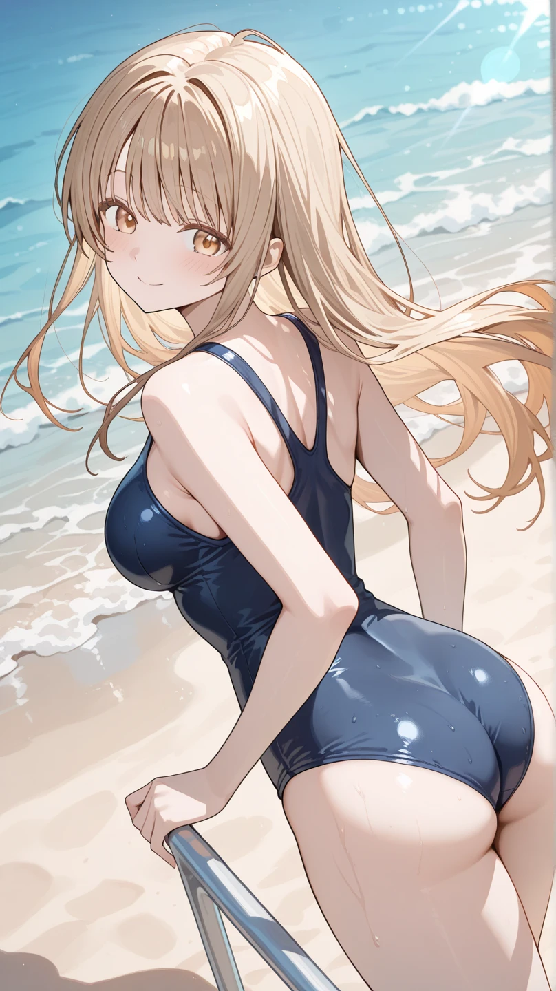 high leg swimsuit、beautiful girl、anime