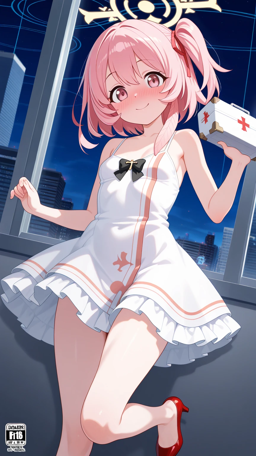 (extremely detailed fine touch:1.2), (natural light, sun light, light rays, dappled light, ray tracing:1.2) , masterpiece, best quality, highly quality ,
sugar_ser0, 1girl, solo,looking at viewer,freckles, (blush:1.3),framed eyewear,
pink dress, puffy short sleeves,
nurse cap,rabbit hair ornament,
bandaged arms,
white thighhighs,garter straps,
garden ,embarrassed,skirt, looking at viewer, underwear, skirt lift, thighs, from below, lifted by self, cowboy shot, standing, white thong