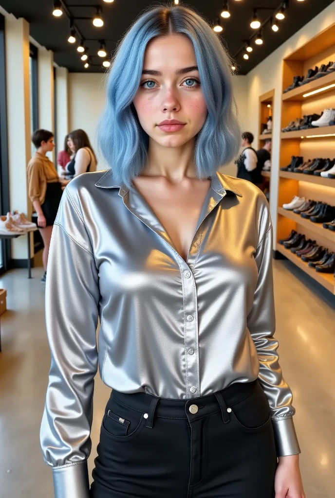 silver hair girl