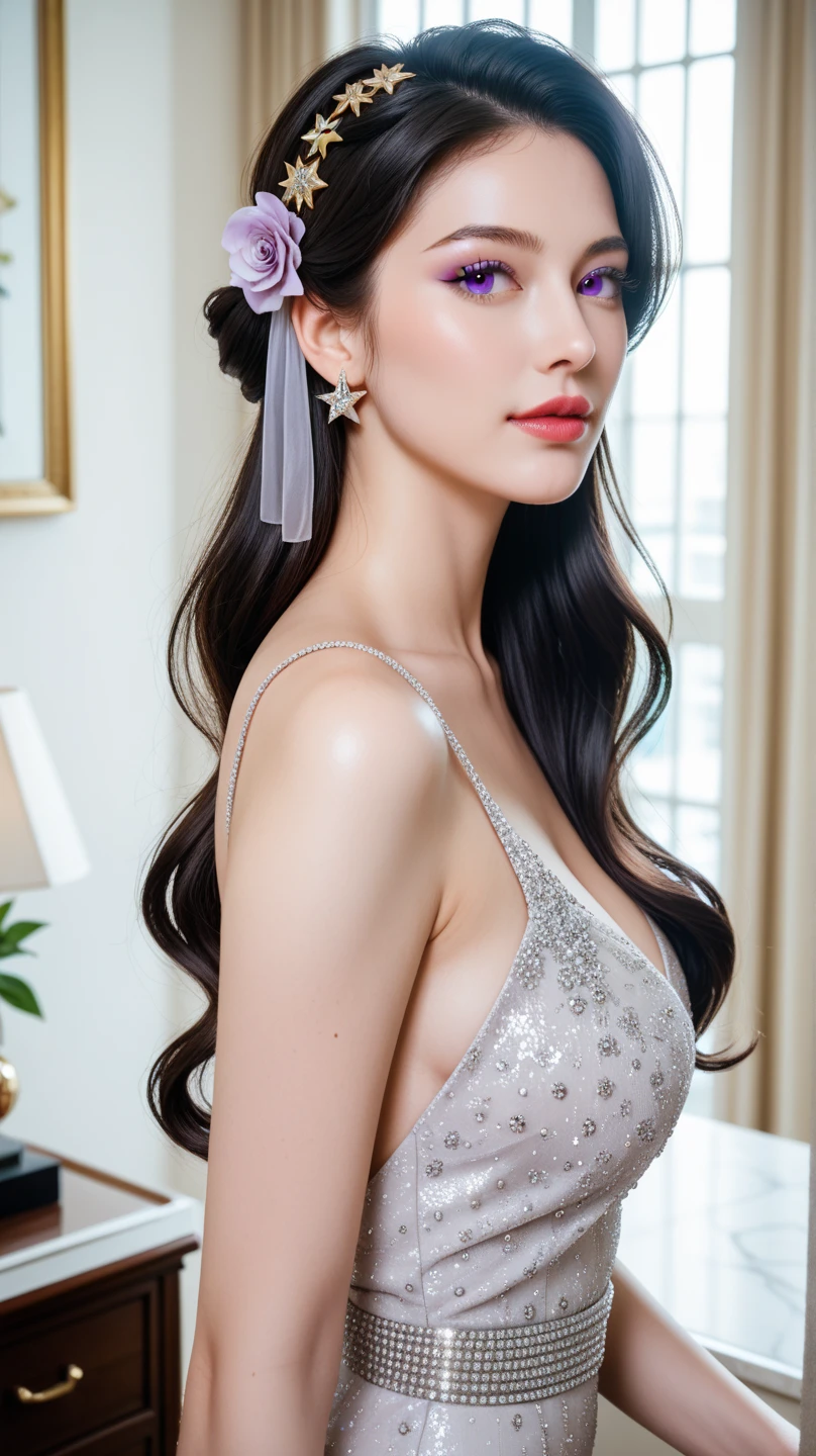 4K resolution,8K resolution,beautiful,Highest quality,Absolutely wonderful,Very detailed,Ultra-high resolution,masterpiece,Realistic,Realistic,Increased depth of field,Cinematic Light,
One elegant mature woman,
Long black hair,(精巧なディテールのbeautiful顔:1.5),Face with a gentle expression,Transparent white skin,(Very delicate skin texture:1.5),Great proportions,Glamorous Body,Anatomically correct body,
Sexy Summer Dresses,ornate designs,Gorgeous and detailed pattern,Beautifully detailed pattern,Detailed cloth texture,
(Black Background:1.6),
(Dramatic Angle:1.5),