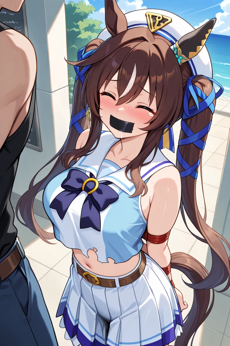 paizuri, 9girls,, pov, twintails, wavy hair, ponytail, , paizuri, penis between the breast, ,  beach, nipples, bikini, wet penis, secret, naughty, assisted, ass